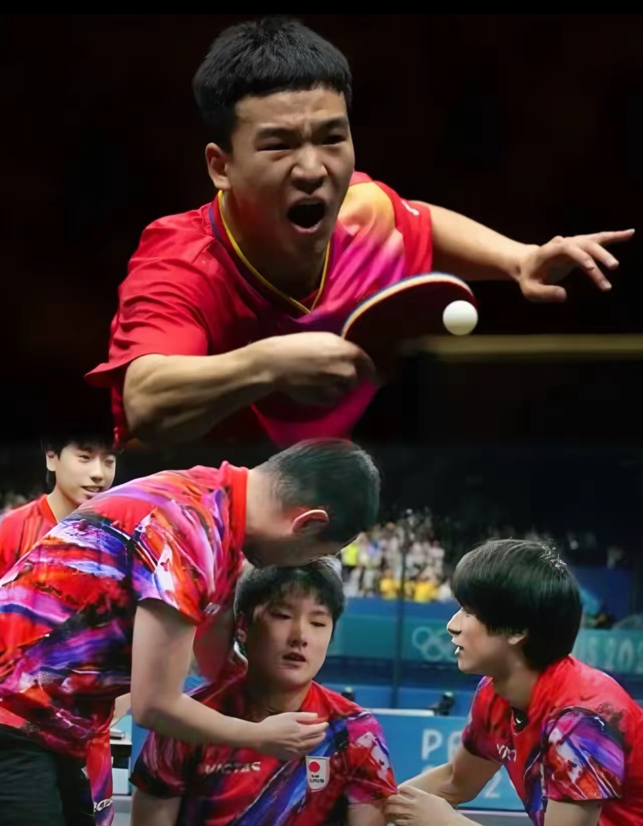 中国队逆转韩国队，张本智和统治全场